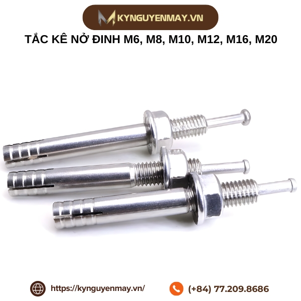 tắc kê nở đinh M6, M8, M10, M12, M16, M20