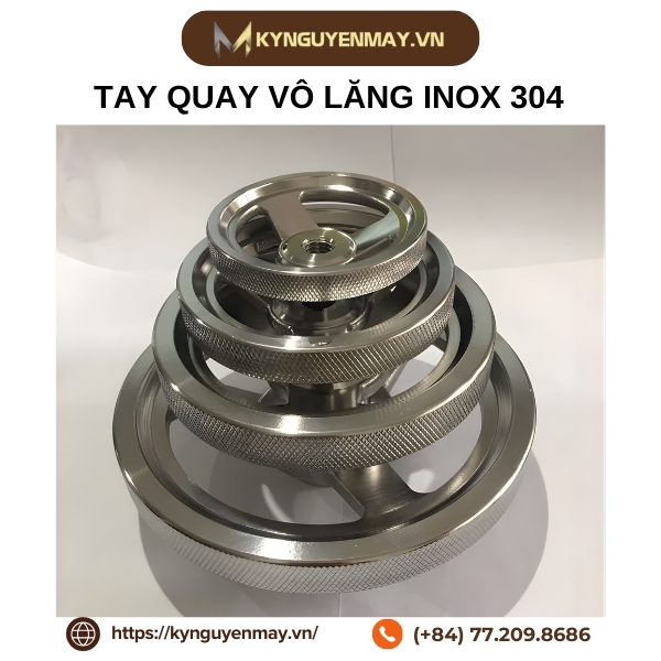 Tay quay vô lăng inox 304
