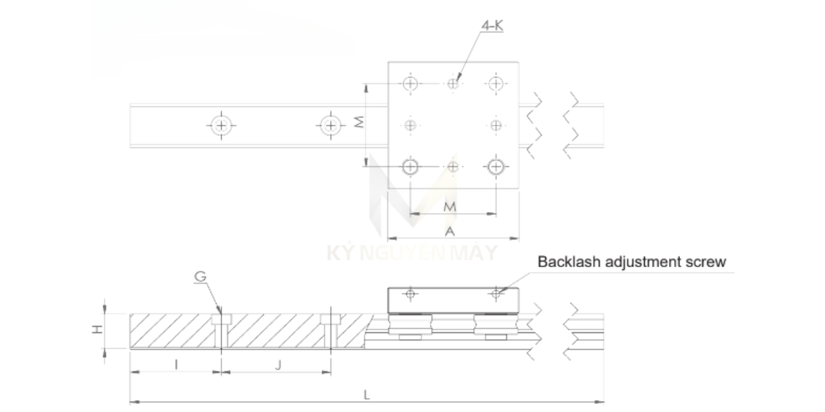 Thanh trượt ABBA CRC