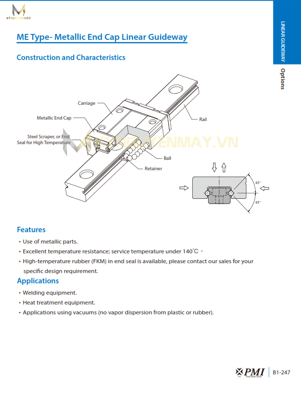 Thanh trượt PMI MSD
