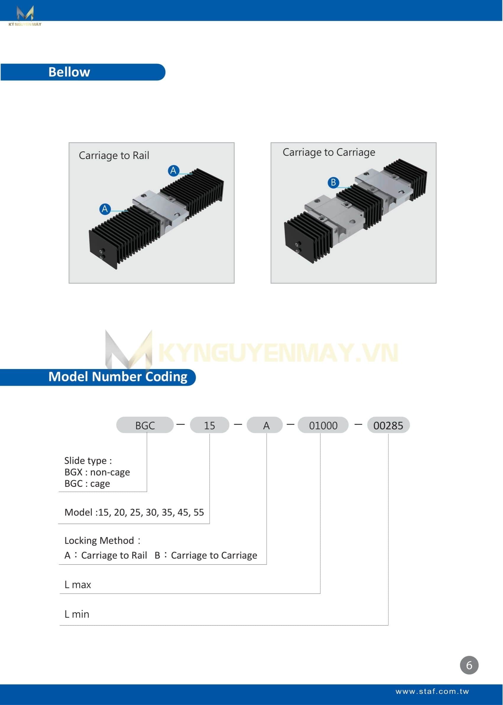 Thanh trượt STAF BGC