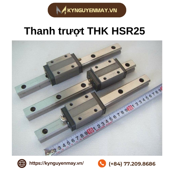 Đặc điểm ray bi trượt HSR25