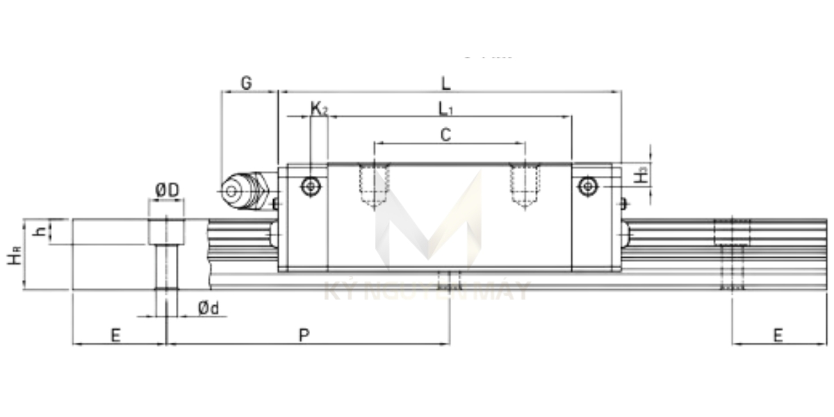 Thông số kỹ thuật trục dẫn hướng QW - WE