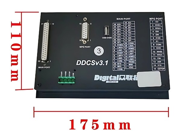 Thông số kỹ thuật bộ điều khiển máy CNC DDCS V3.1