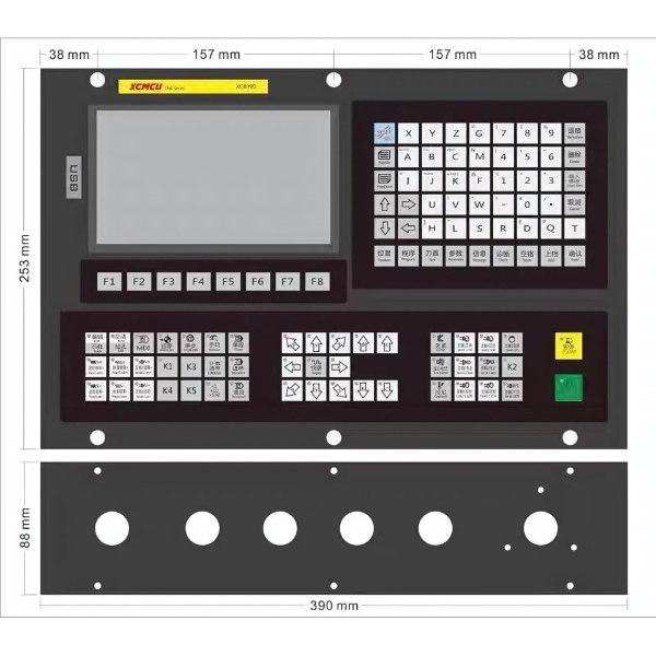 Thông số kỹ thuật bộ điều khiển máy CNC XC809D