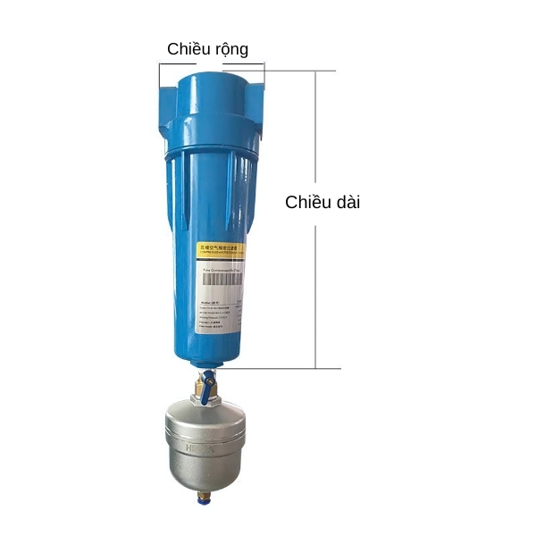 Thông số kỹ thuật bộ lọc dầu và nước công nghiệp cho máy nén khí T
