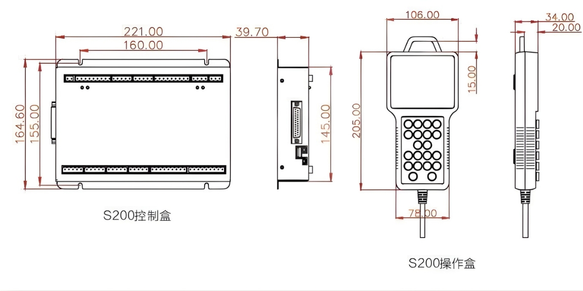 Thông số kỹ thuật bộ điều khiển CNC 4 trục SHANLONG S280