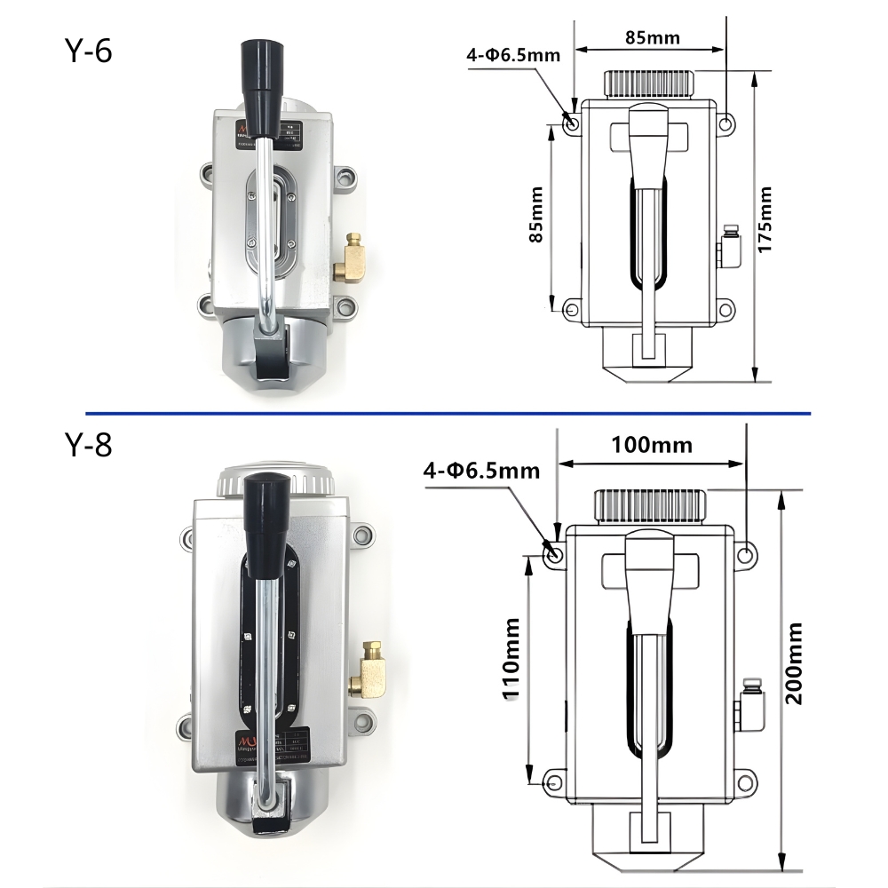 Thông số kỹ thuật bơm dầu tay vỏ nhôm đúc