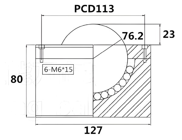 Thông số kỹ thuật con lăn bi cầu SP-76B