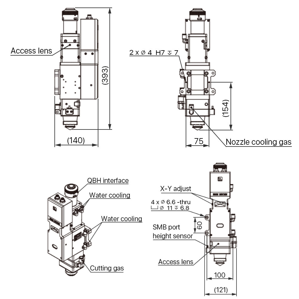 Thông số kỹ thuật đầu cắt laser RAYTOOLS BM111