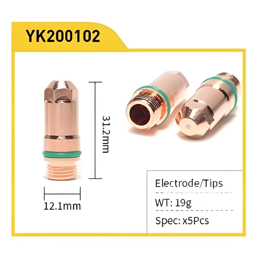 Thông số kỹ thuật điện cực Plasma TopCut 65-160A YK200102