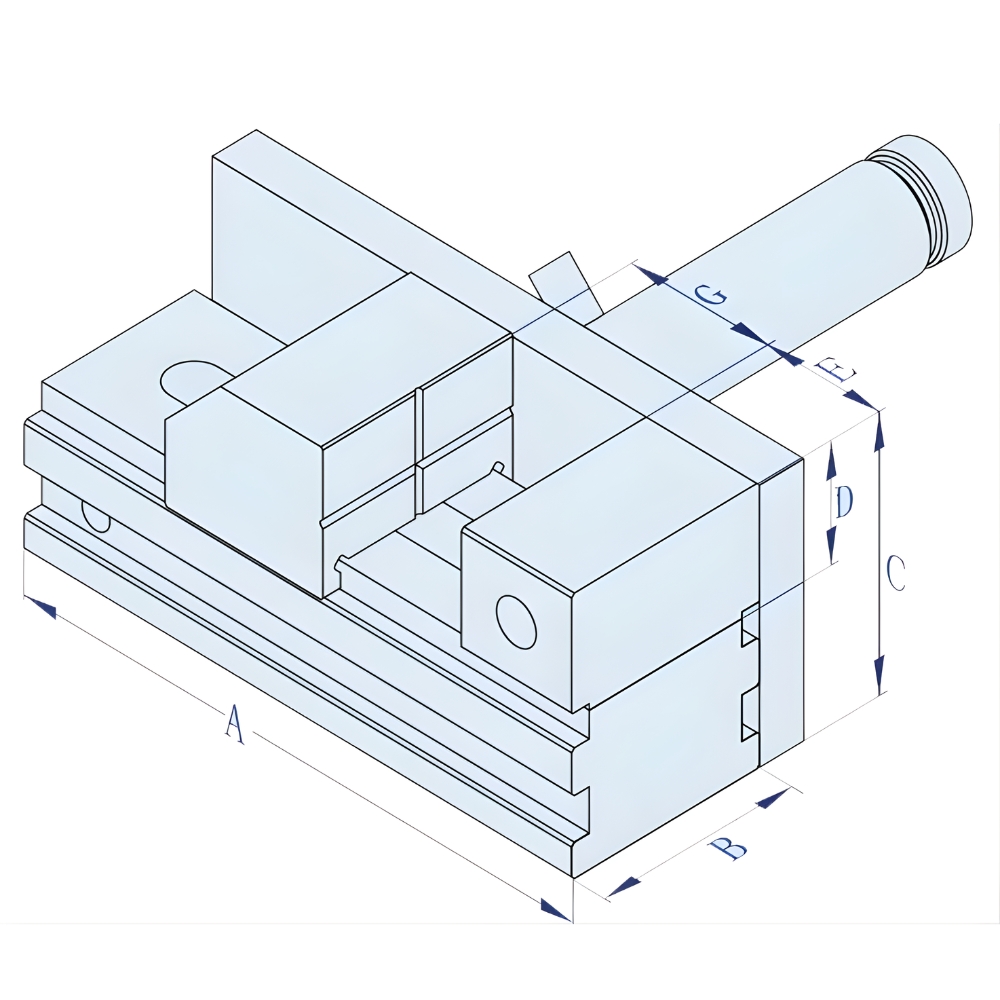 Thông số kỹ thuật ê tô điện cực HE-V06639-10, HE-V06639-15, HE-V06639-20