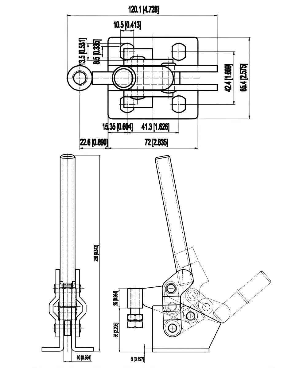 Thông số kỹ thuật kẹp định vị đứng CH-10648