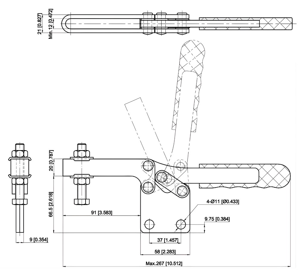Thông số kỹ thuật kẹp định vị CH-22384