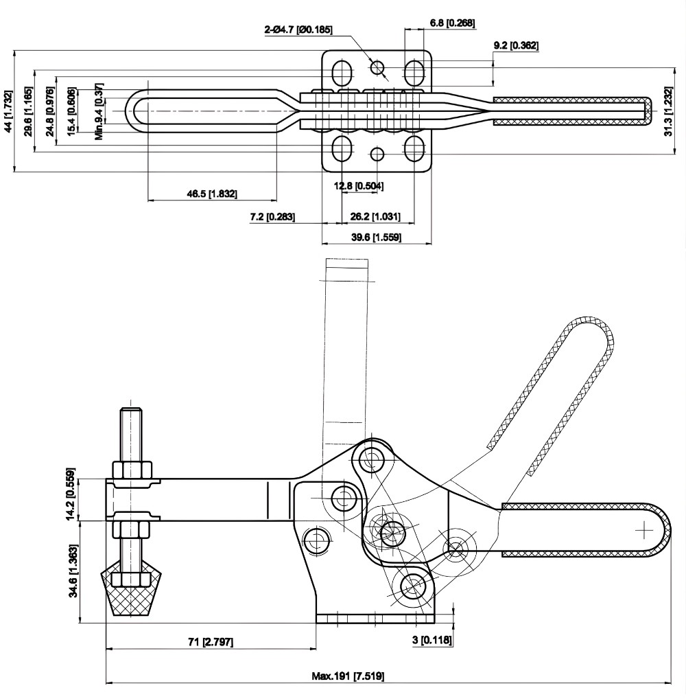 Thông số kỹ thuật kẹp ngang CH-2500