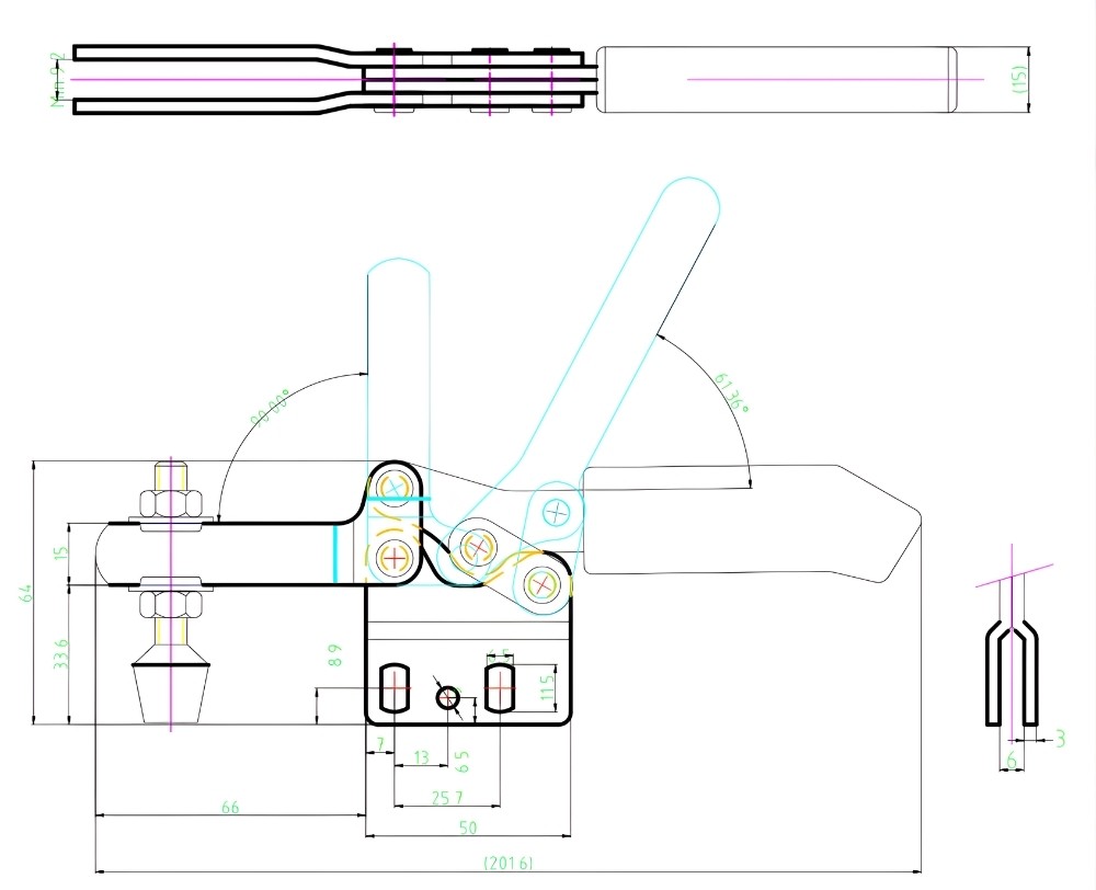 Thông số kỹ thuật kẹp ngang CH-2602-B