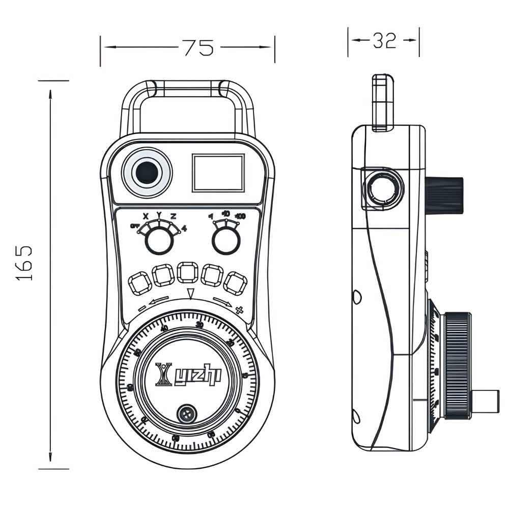 Thông số kỹ thuật tay quay máy tiện không dây