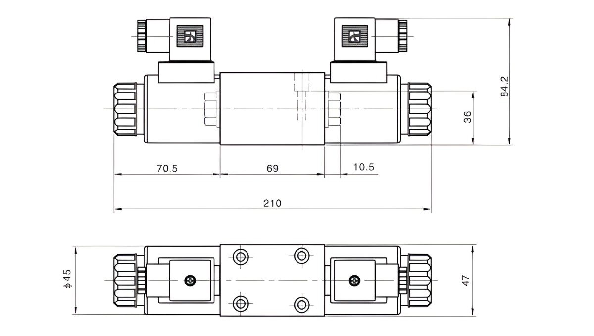 Thông số kỹ thuật van điện từ thủy lực DSG-02-3C