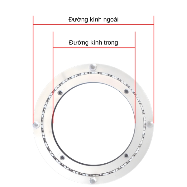 Thông số kỹ thuật bạc đạn mâm xoay nhôm BOLLEYA