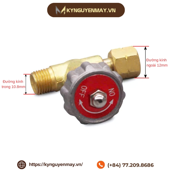 Ảnh thông số kỹ thuật van gas