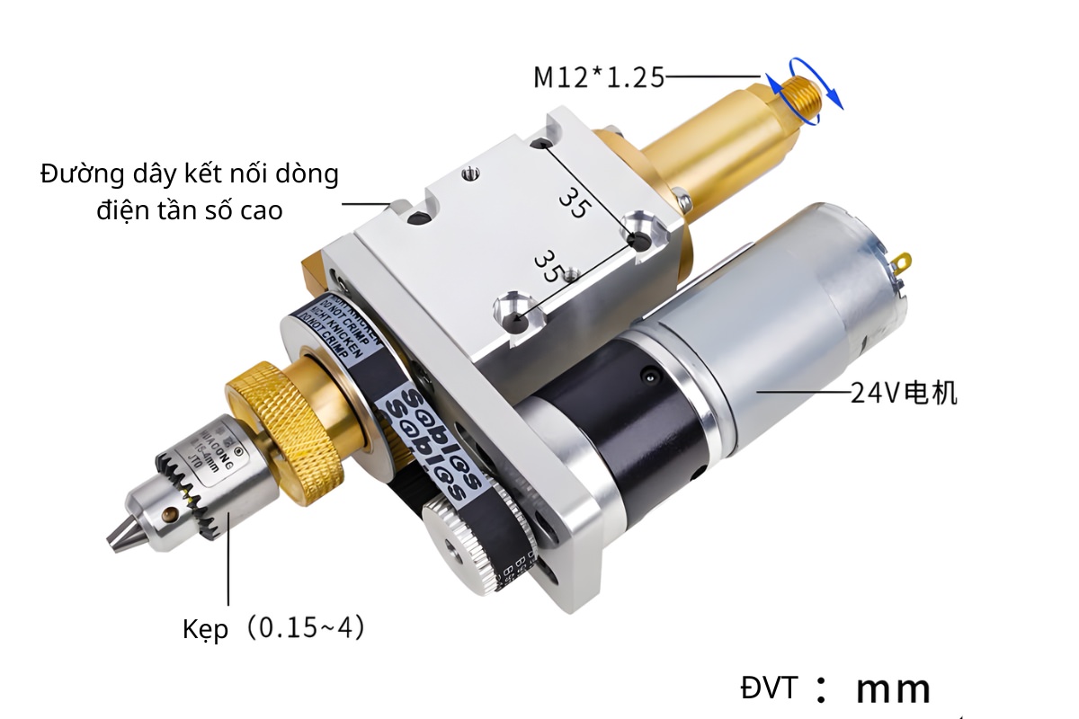 Thông số kỹ thuật đầu kẹp hỗ trợ đột lỗ