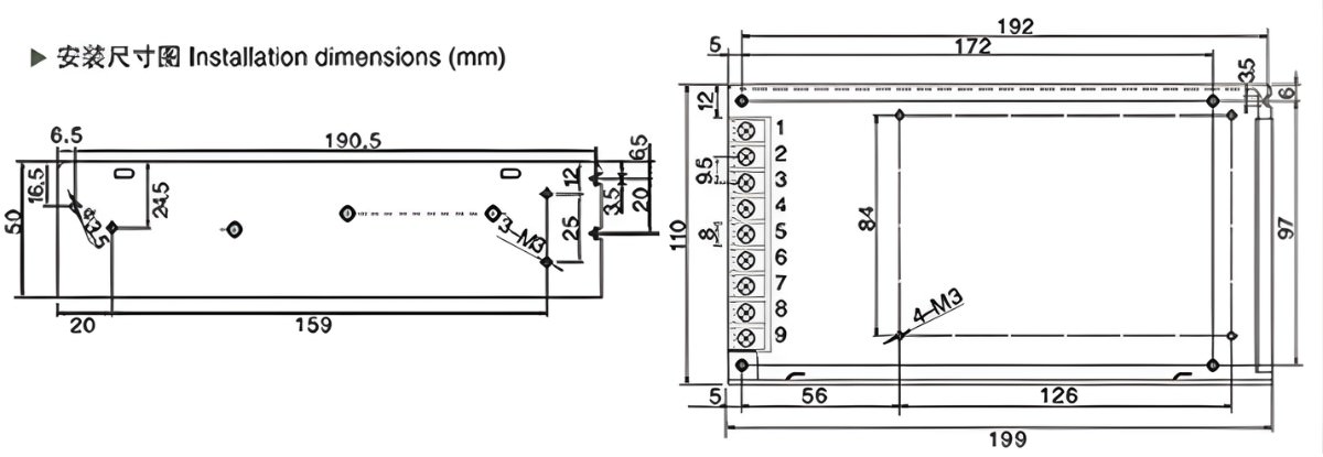 Thông số kỹ thuật bộ nguồn S-250-24