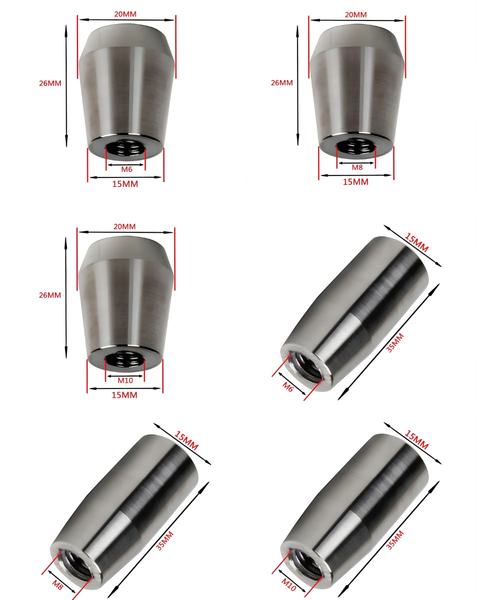 Thông số kỹ thuật núm vặn đai ốc inox 304 ren M6, M8, M10