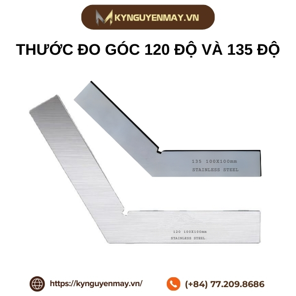 Thước đo góc 120 độ và 135 độ
