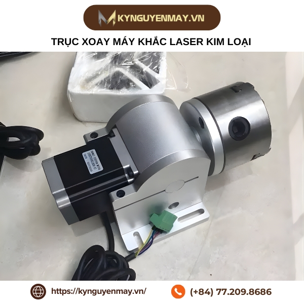 Trục xoay máy khắc laser kim loại