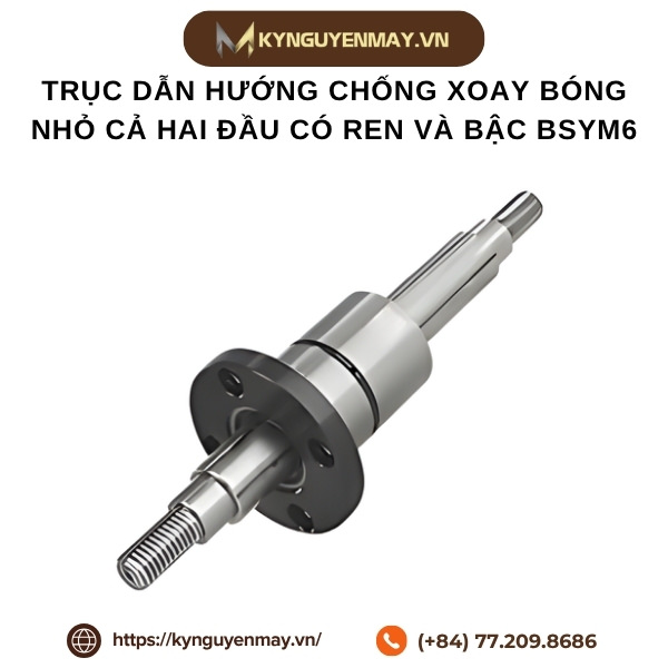 Trục dẫn hướng chống xoay bóng nhỏ cả hai đầu có ren và bậc BSYM6