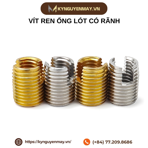 Vít ren ống lót có rãnh