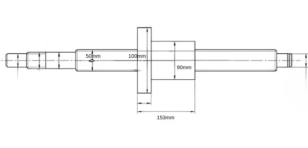 Thông số kỹ thuật vitme NSK W5004 máy đúc nhựa MUMITOMO SE100DU