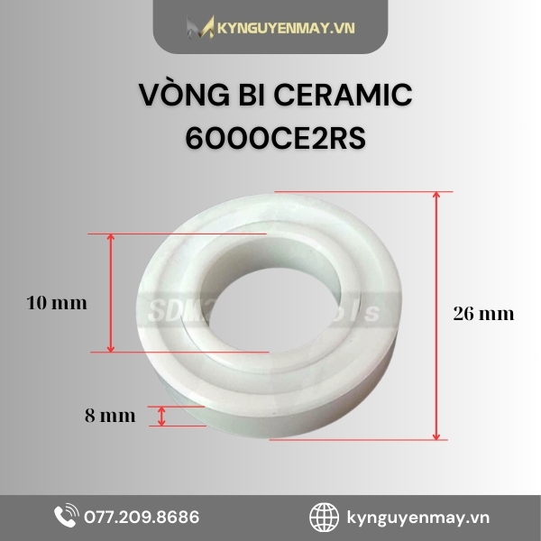 Chi tiết thông số sản phẩm bạc đạn 6000CE2RS