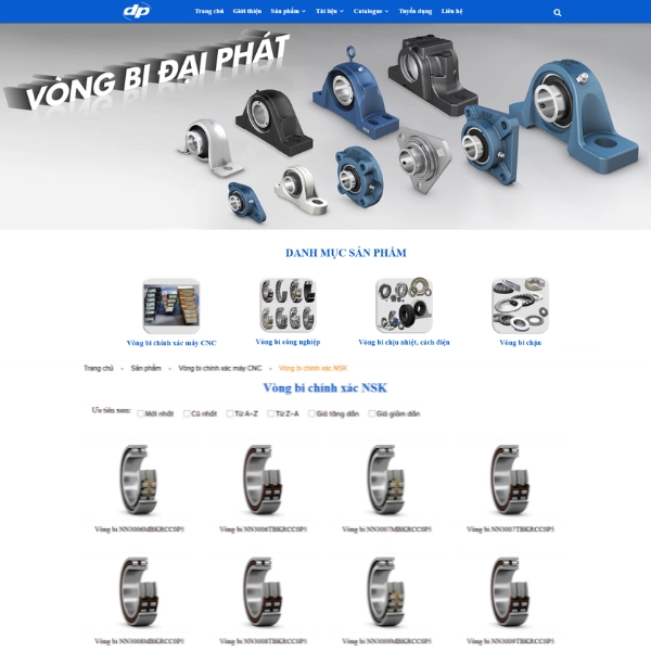 Vòng bi Đại Phát - Công Ty TNHH Thương Mại Vòng Bi Đại Phát phân phối vòng bi NSK Hải Phòng