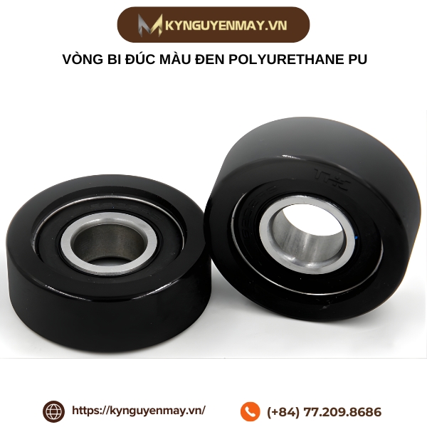 Vòng bi đúc màu đen PU