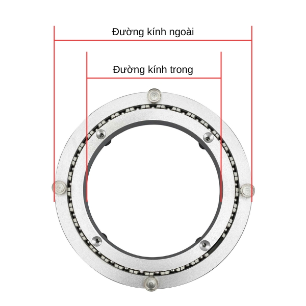 Thông số kỹ thuật bạc đạn mâm xoay bàn ăn