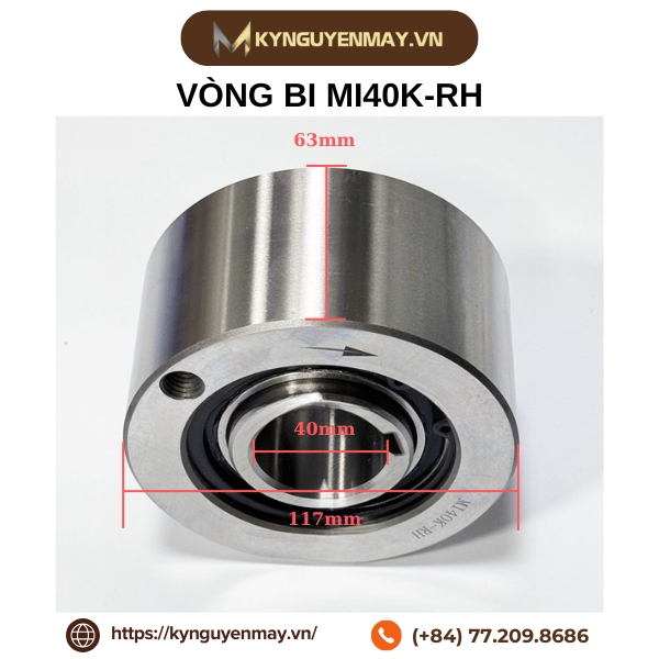 Thông số kỹ thuật vòng bi MI40K-RH