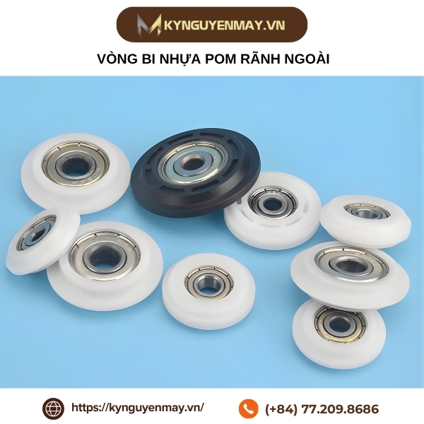 Vòng bi nhựa POM rãnh ngoài