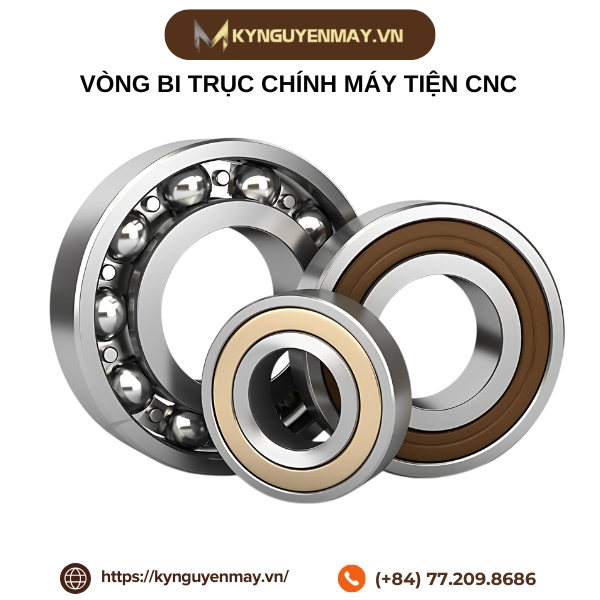 Vòng bi trục chính máy tiện CNC