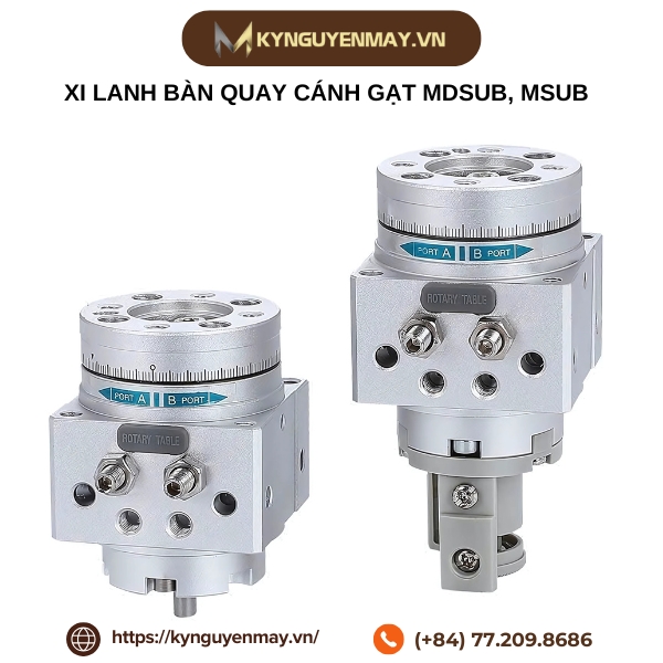 Xi lanh bàn quay cánh gạt MDSUB, MSUB