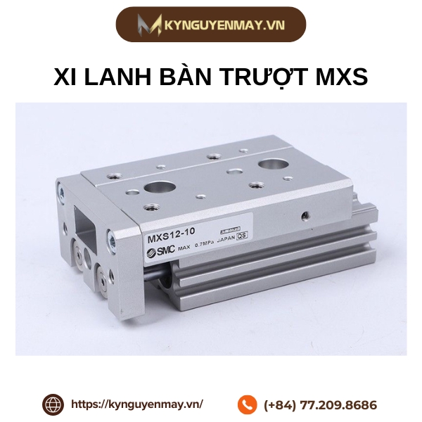 Xi lanh bàn trượt MXS6, MXS8, MXS12, MXS16, MXS20, MXS25