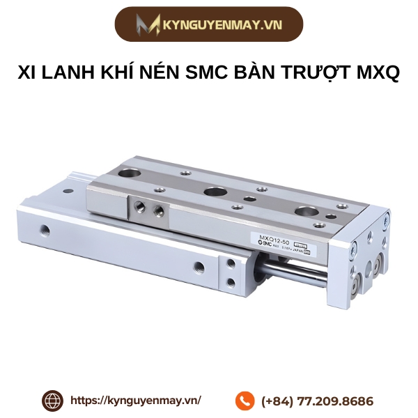 Xi lanh khí nén SMC bàn trượt MXQ