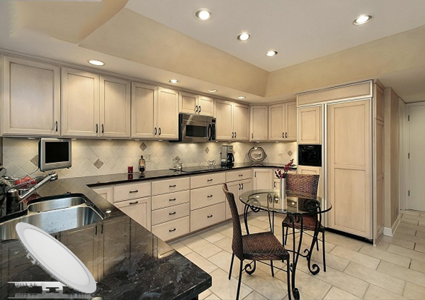 đèn LEd âm trần cho phòng bếp