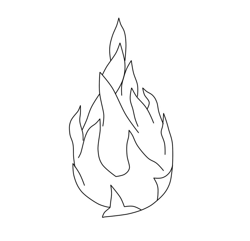 Thêu quả thanh long bằng mũi thêu đâm xô