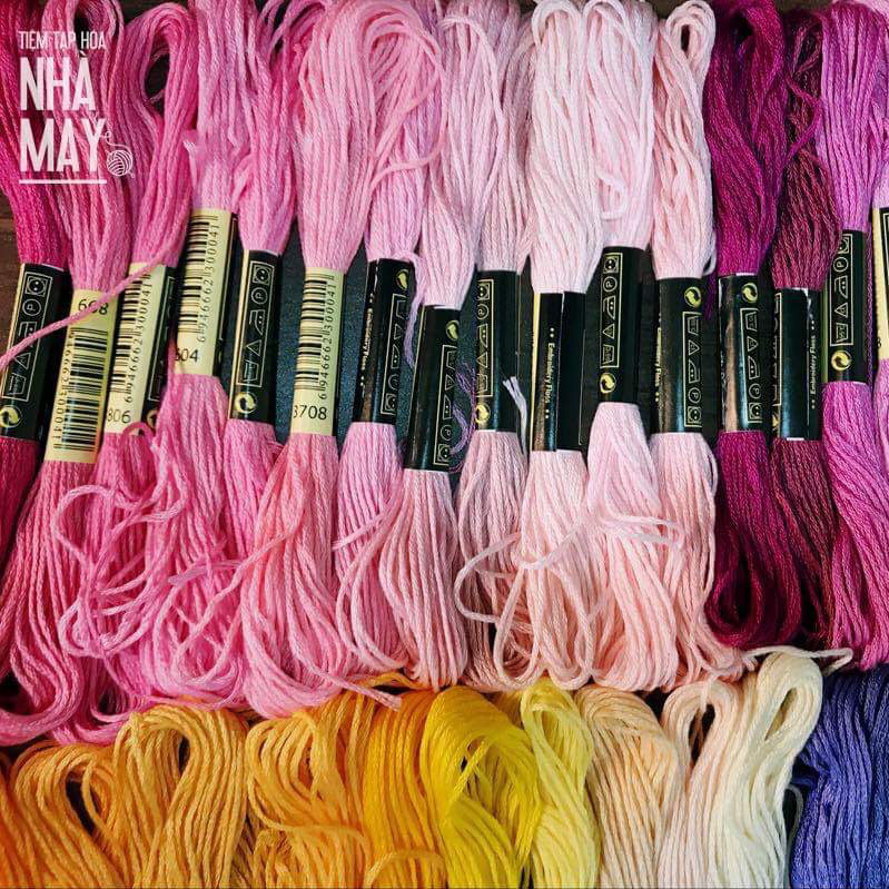 dụng cụ thêu tay cơ bản - chỉ thêu