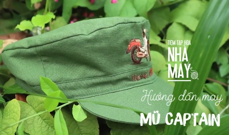 Hướng dẫn may mũ captain thêu xe cub hoài cổ