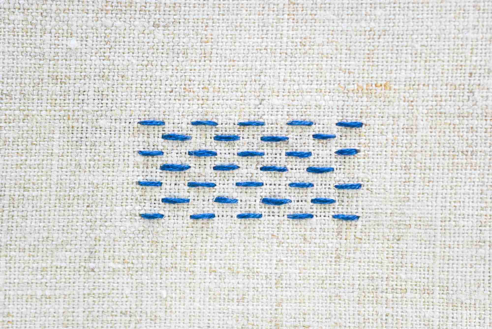 Hướng dẫn thêu và ứng dụng của mũi thêu đột thưa (running stitch)