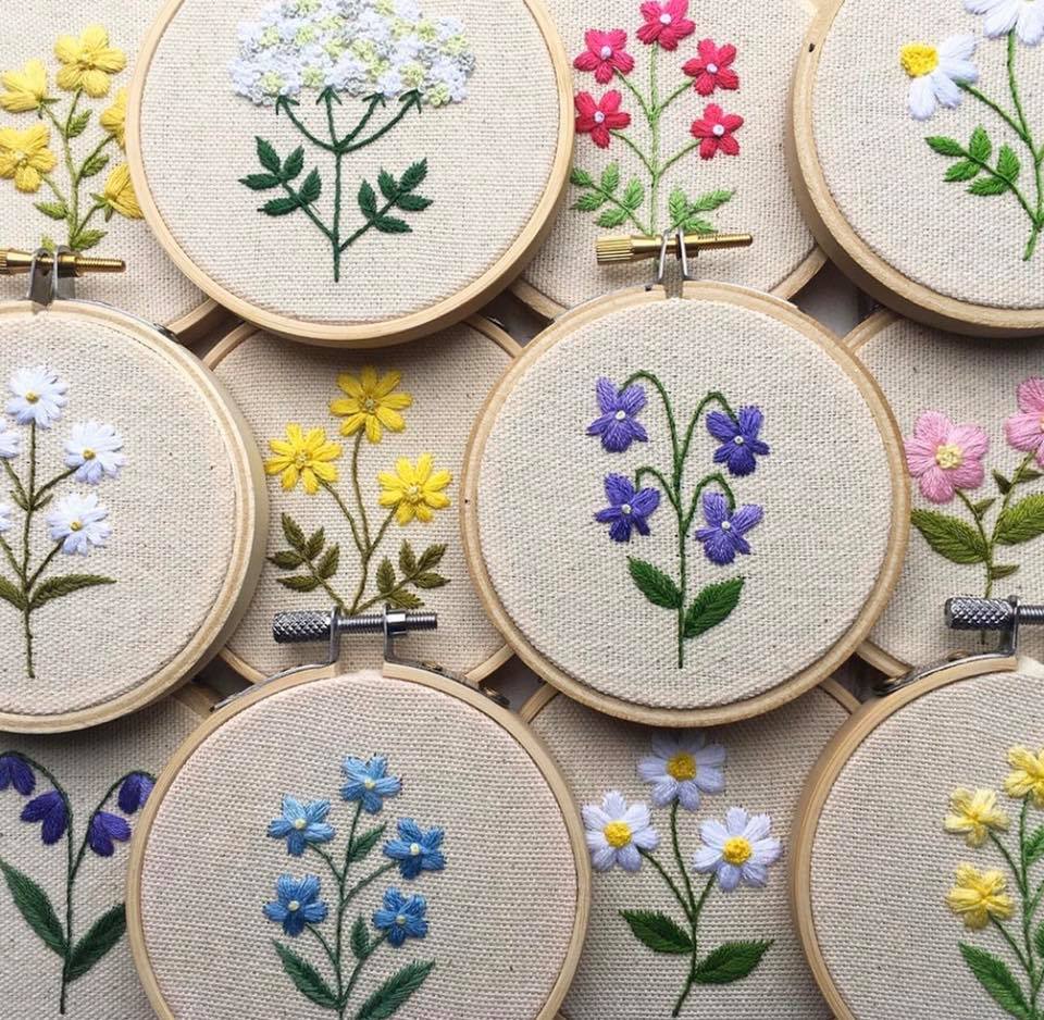 Mẫu thêu cho những người yêu cây