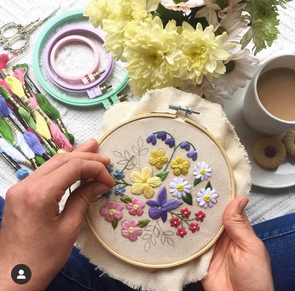 Mẫu thêu cho những người yêu cây