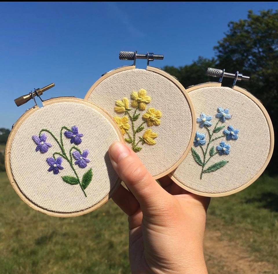 Mẫu thêu cho những người yêu cây